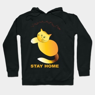 Stay home cute cat. Hoodie